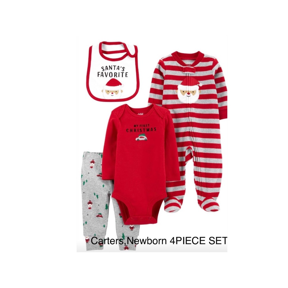 Carters Newborn Boys Christmas Set
